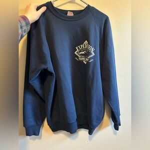 Navy Blue Crew Neck